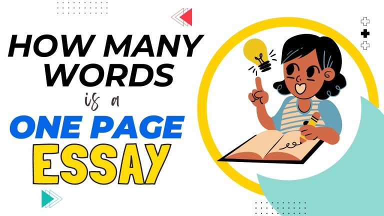 Read more about the article How Many Words is a One-Page Essay?